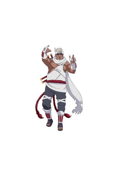 INOVATIX Set de 8 piese, autocolant Naruto Shippuden Killer Bee, INOVATIX®. 6 cm