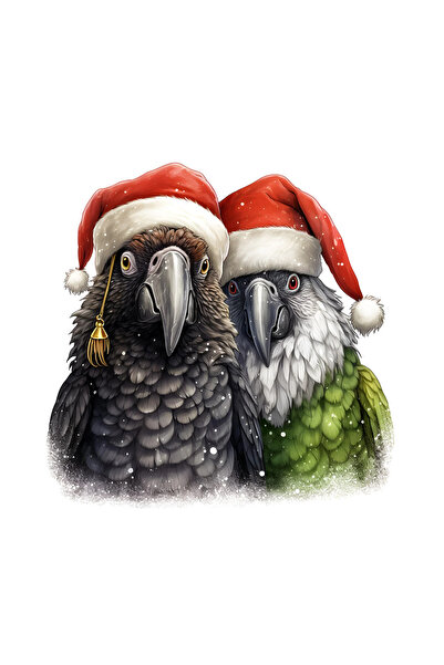 INOVATIX Σετ 8 τεμαχίων, αυτοκόλλητο χριστουγεννιάτικων παπαγάλων, INOVATIX®....