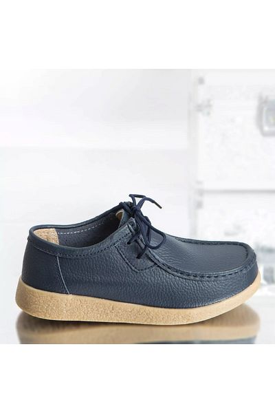 MODA STİL Lucy navy casual shoes, natural leather, 39