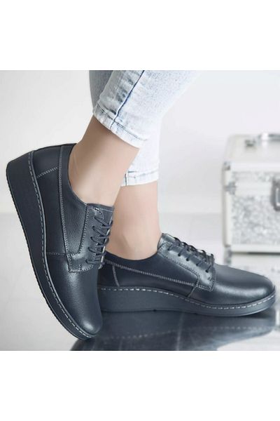 MODA STİL Casual shoes terry navy genuine leather, 36