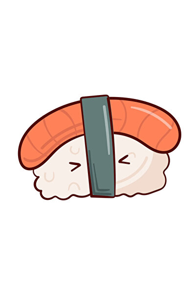 INOVATIX Set de 8 bucăți, autocolant Nigiri Sushi, INOVATIX®. 6 cm