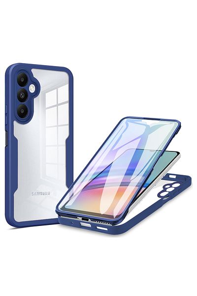 Techsuit Carcasă pentru Samsung Galaxy A24 + Folie - Techsuit ColorVerse 360 ​​Series - Albastră