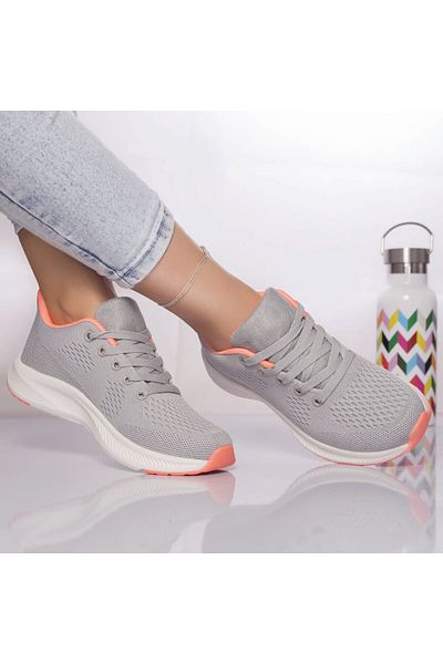 MODA STİL Cesara textile sports shoes, light-gray-powder, 36