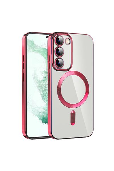Techsuit Case for Samsung Galaxy S23 - Techsuit Luxury Crystal MagSafe - Red