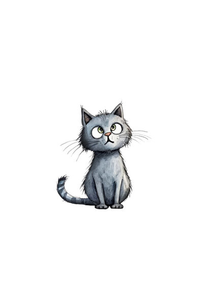 INOVATIX Σετ 8 τεμαχίων, Αυτοκόλλητο Γάτας Ainhoa, INOVATIX®. 6 εκ.