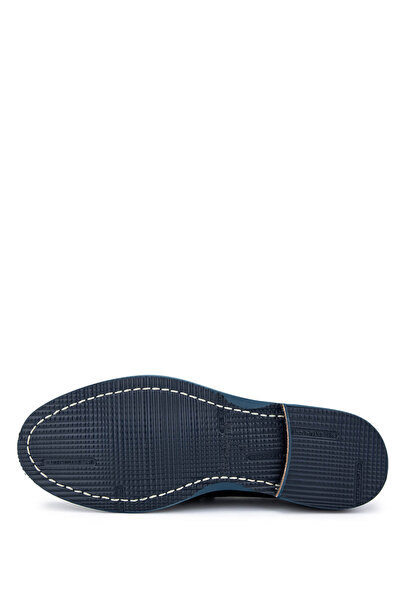 Tamer Tanca Чоловічі темно-сині мокасини з натуральної шкіри