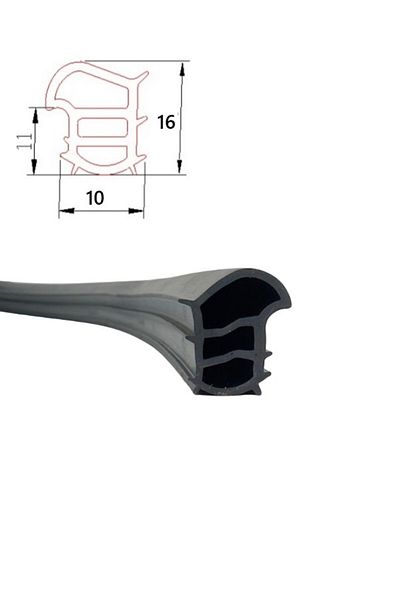 CONTACALL Steel Door - Safe Wick - Seal Steel Door Wick 6 Meters Black