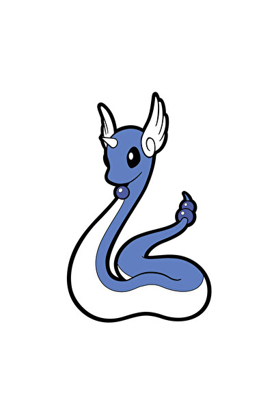 INOVATIX Set de 8 piese, autocolant Pokemon Dragonair, INOVATIX®. 6 cm