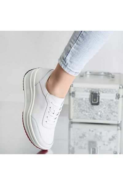 MODA STİL Diana sports shoes white natural leather, 38