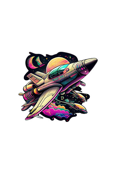 INOVATIX Σετ 8 τεμαχίων, αυτοκόλλητο διαστημόπλοιου Ermin, INOVATIX®. 6 εκ.