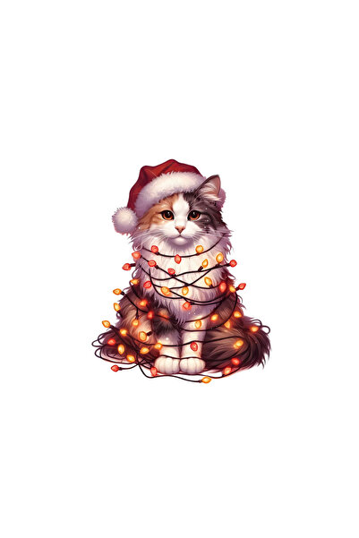 INOVATIX Σετ 8 τεμαχίων, Αυτοκόλλητο Χριστουγεννιάτικη Γάτα Τούρκικο Φορτηγό,...