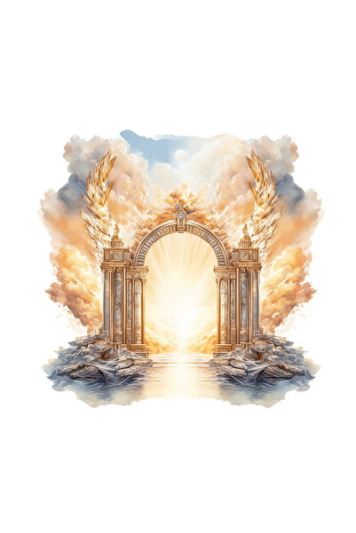 INOVATIX Set de 8 bucăți, autocolant Poarta Îngerilor, INOVATIX®. 6 cm