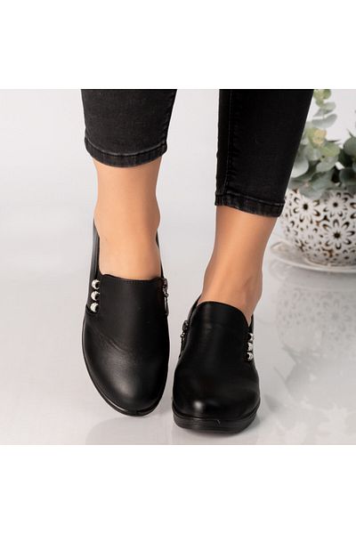 MODA STİL Women's black platform shoes, alka eco-leather, 38