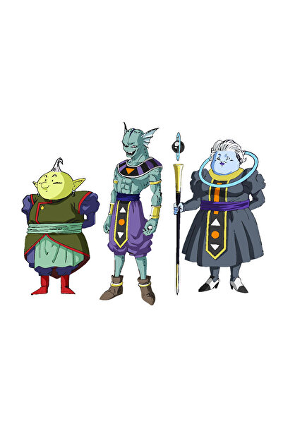 INOVATIX Set de 8 piese, autocolant personaj Dragon Ball, INOVATIX®. 6 cm