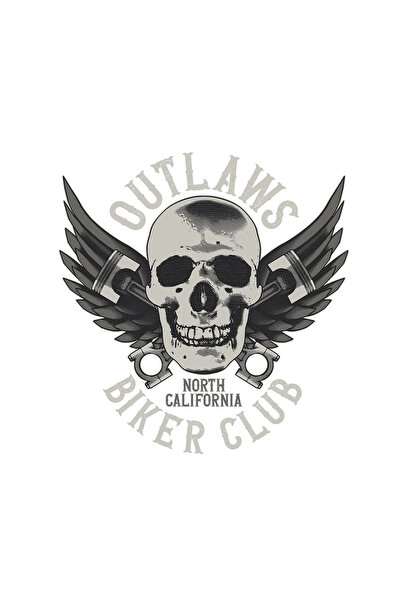 INOVATIX Σετ 8 τεμαχίων, Αυτοκόλλητο Outlaws North California Biker Club, INO...