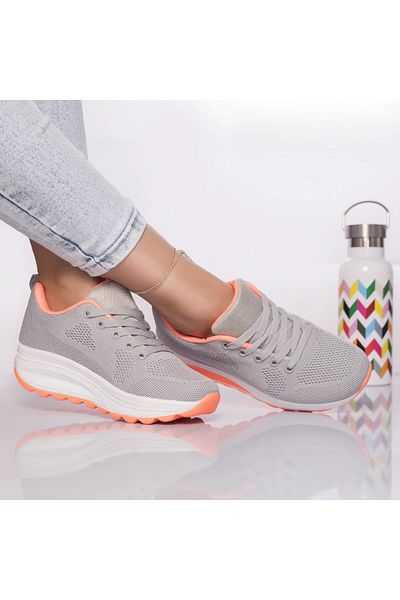 MODA STİL Anastasy grey textile sports shoes, 36
