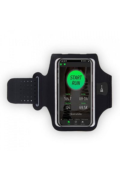 Techsuit Husă de telefon pentru alergare, max. 7" - Techsuit (TH10) - Neagră