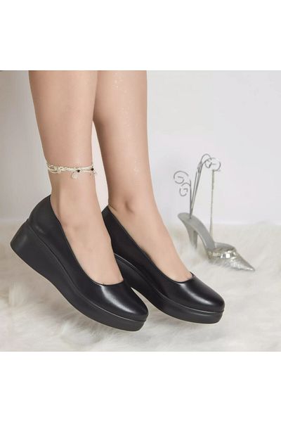 MODA STİL Amalya platform shoes black eco-leather, 39