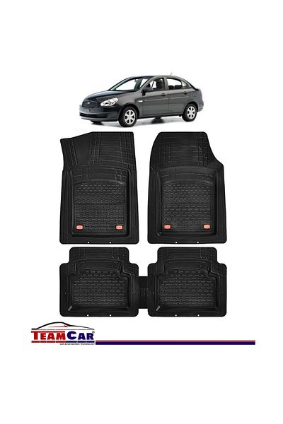 TEAMCAR Car Mats TeamCar® Hyundai Accent III (2006-2010) - Rubber Tray Type