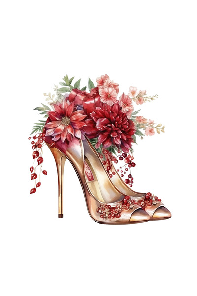 INOVATIX Set of 8 pieces, Sticker Adelina Christmas Heeled Shoes, INOVATIX®. ...
