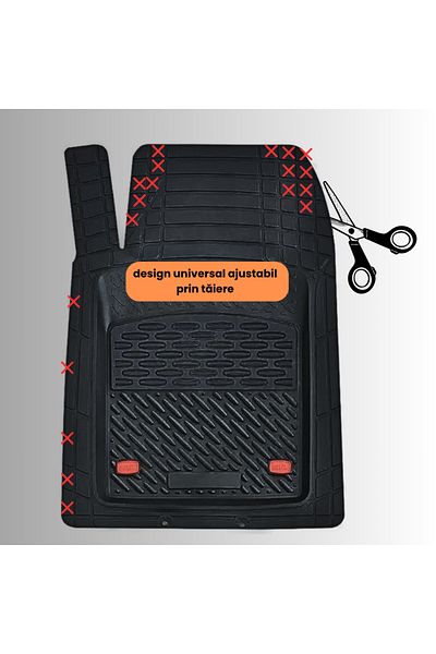 TEAMCAR ® Car Mats Tray Type Toyota Rav4 Iii (2006-2012) Black Durable Material