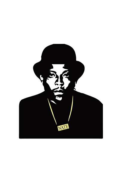 INOVATIX Set de 8 piese, autocolant Nate Dogg, INOVATIX®. 6 cm