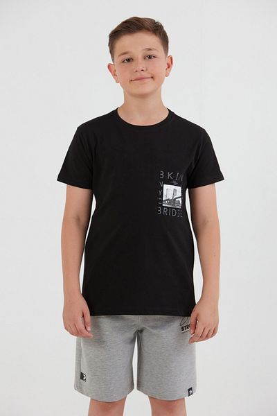 Fulla Moda 100% Cotton Printed Boy's T-Shirt