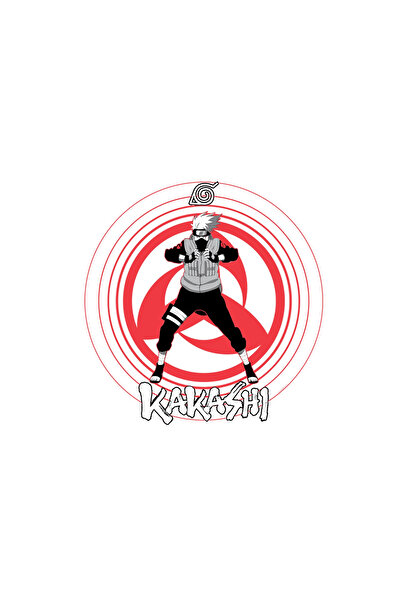 INOVATIX Set de 8 piese, autocolant Naruto Shippuden Kakashi Power, INOVATIX®. 6 cm