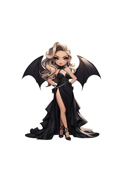 INOVATIX Set de 8 autocolante păpușă demon Bonnie, INOVATIX®. 6 cm