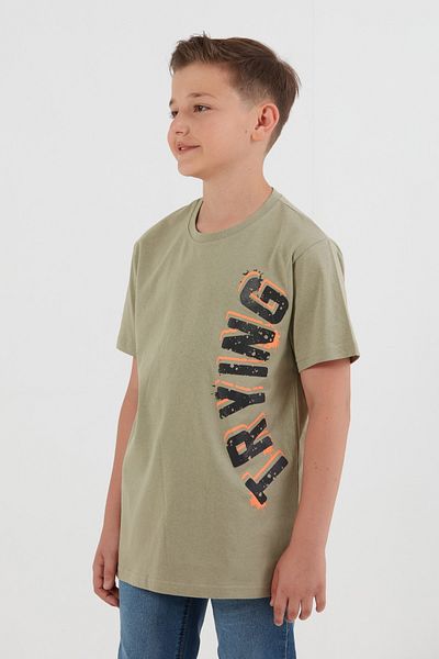 Fulla Moda 100% βαμβακερό αγορίστικο μπλουζάκι με στάμπα