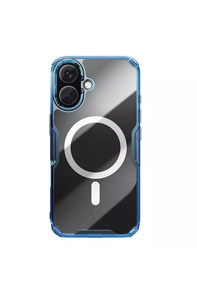 Nillkin Carcasă pentru iPhone 16 - Carcasă magnetică Nillkin Nature TPU Pro - Albastră