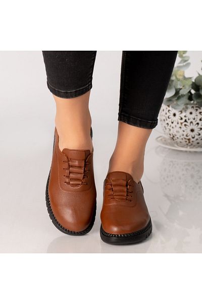 MODA STİL Women's brown shoes, Adina, eco-leather, 40