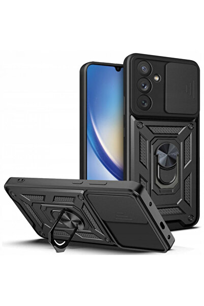 Techsuit Husă pentru Samsung Galaxy A34 5G - Seria Techsuit CamShield - Neagră