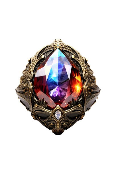 INOVATIX Set de 8 bucăți, autocolant piatră antică curcubeu, INOVATIX®. 6 cm