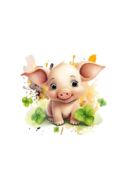 INOVATIX Set de 8 piese, Autocolant Porcul cu ochi, INOVATIX®. 6 cm