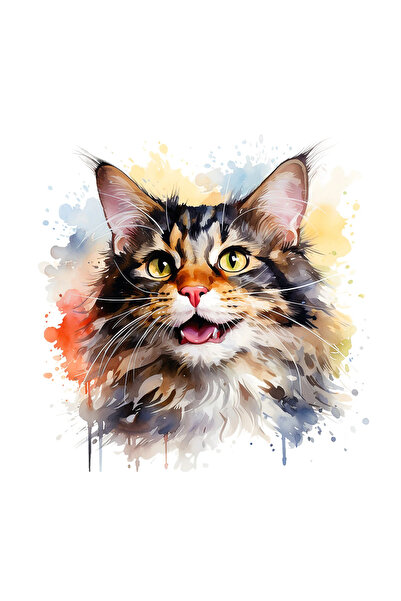 INOVATIX Σετ 8 τεμαχίων, αυτοκόλλητο γάτας με έξω γλώσσα, INOVATIX®. 6 εκ.