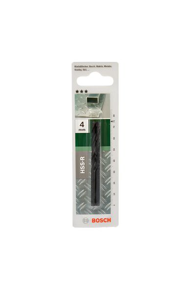 Bosch 2-Piece HSS-R Chisel Edge Metal Drill Bit Dark Grey 4 x 75mm