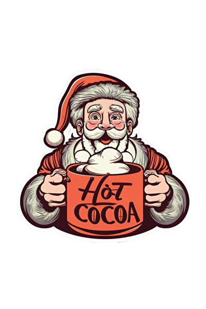 INOVATIX Σετ 8 τεμαχίων, αυτοκόλλητο ζεστού κακάο με τον Άγιο Βασίλη, INOVATI...