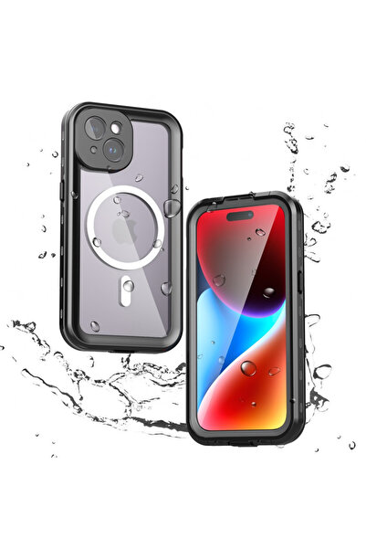 ShellBox Carcasă pentru iPhone 15 - ShellBox impermeabilă IP68 MagSafe - Neagră