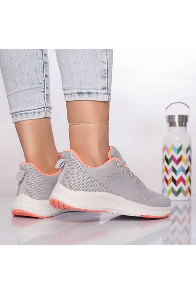 MODA STİL Cesara textile sports shoes, light-gray-powder, 36