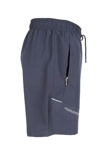 LUGMO Men's Swim Shorts with 2 Zipper Pockets Cotton Water Absorbent Lining Anthracite Bs-229