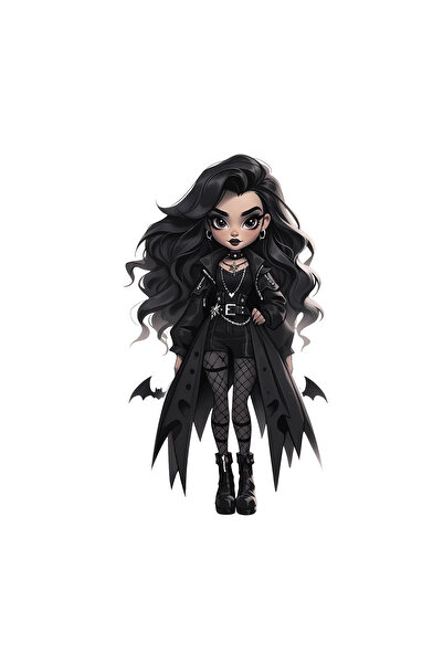 INOVATIX Set de 8 piese, autocolant păpușă demon Jiao, INOVATIX®. 6 cm