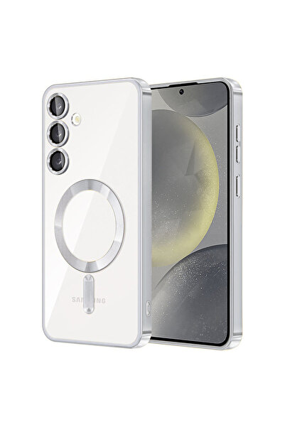 Techsuit Carcasă pentru Samsung Galaxy S24 Plus - Techsuit Luxury Crystal MagSafe - Argintie