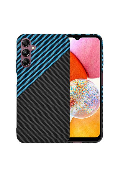 Techsuit Carcasă pentru Samsung Galaxy A14 4G / A14 5G - Techsuit Carbonite FiberShell - Blue Pulse