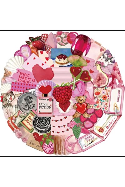 Rugs Modern Halı Leyla Koleksiyonu Pembe Tonlu Kolaj Detaylı Yuvarlak Dokuma ...