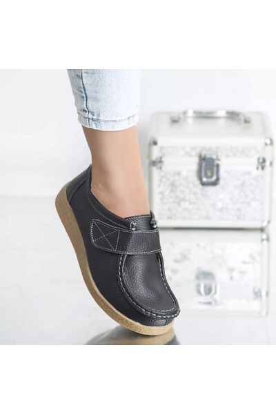 MODA STİL Chloe casual shoes black genuine leather, 37