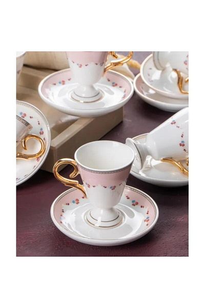 ACAR Gemma 6-Person Coffee Cup Set - 90 ml Mskf56
