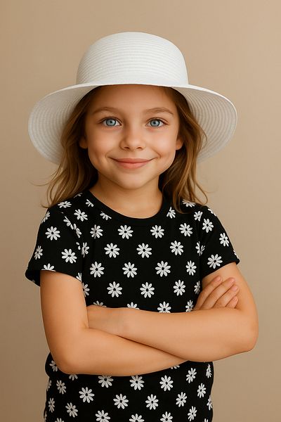 SUVE GOLD Girl's Straw Sun Hat – Summer, Uv Protection
