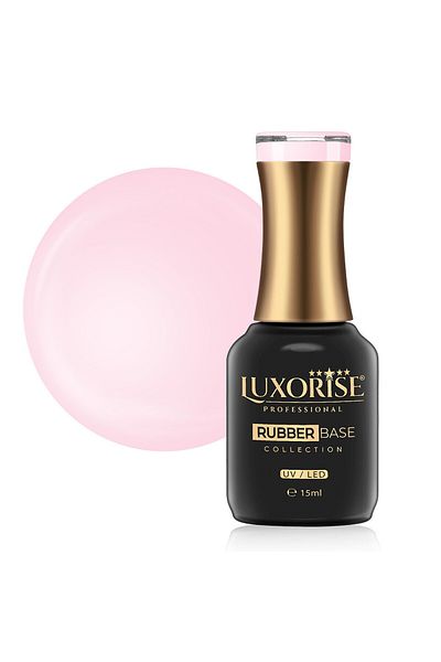LUXORISE Bază de cauciuc LUXORISE Colecția Crystal - Strălucire Roz 15ml