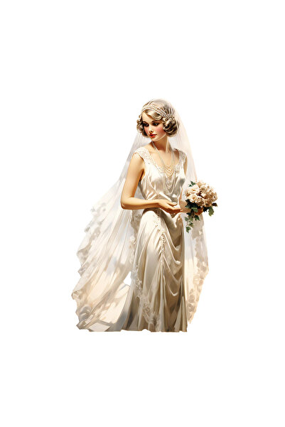 INOVATIX Σετ 8 τεμαχίων, Αυτοκόλλητο Νύφη με λευκά τριαντάφυλλα, INOVATIX®. 6...